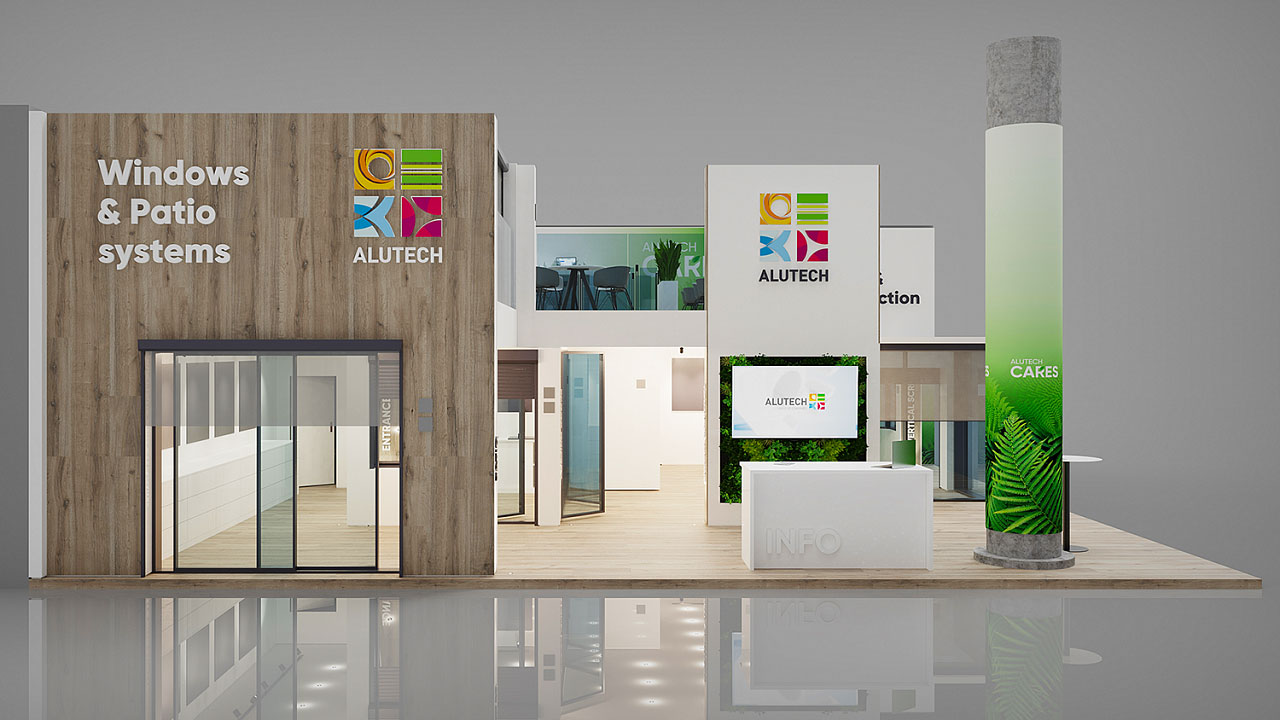 двухуровневый стенд на выставке R+T в Штутгарте