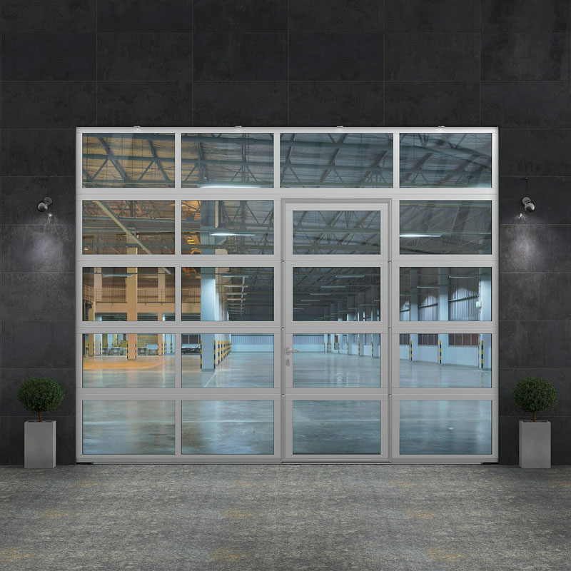 Новая опция для панорамных ворот AluTherm — встроенная калитка