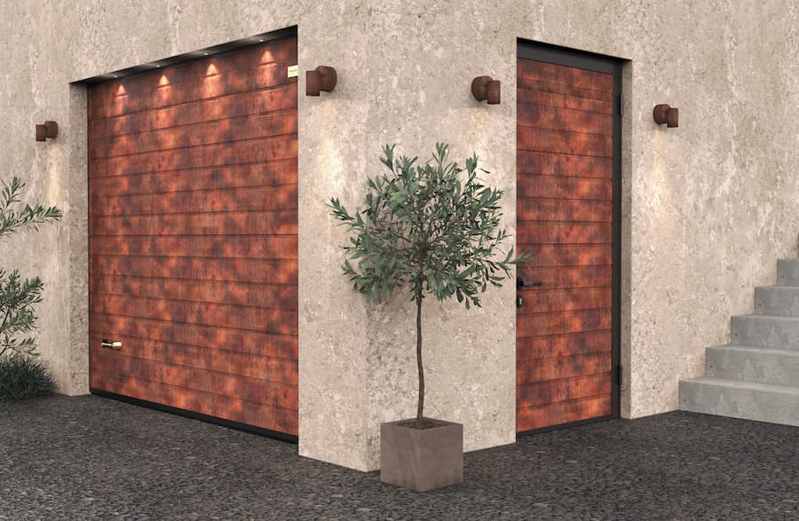  Сохраняя гармонию: цифровая печать на боковой двери для гаража